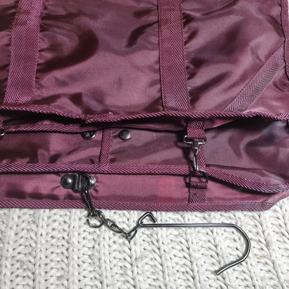 Vintage PIERRE CARDIN Paris New York Hanging Crossbody Canvas Garment Bag 38/22